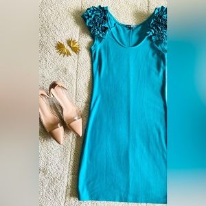 Turquoise mini dress